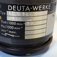 тахогенератор DEUTA-Werke control EF43/2e generotor tachometer, снимка 2 - Резервни части за машини - 40194139
