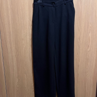 Черен прав панталон Moncl, снимка 6 - Панталони - 44642397
