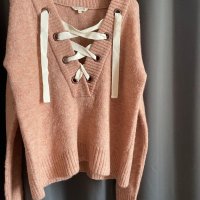 Пуловер с връзки Review, снимка 1 - Блузи с дълъг ръкав и пуловери - 39389804