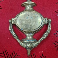Антикварно холандско бронзово чукало за врата порта, снимка 6 - Антикварни и старинни предмети - 41787680