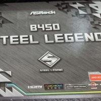 Чисто нова дънна плакта Asrock B450 Steel legend, снимка 1 - Дънни платки - 34696294