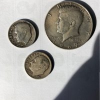 Сребърни американски монети, снимка 2 - Нумизматика и бонистика - 35668217