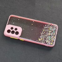 калъф за Samsung Galaxy A33 5G с блестящи частици и розова рамка, снимка 2 - Калъфи, кейсове - 38866841