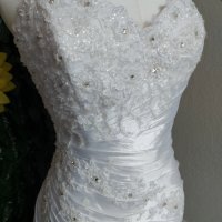 сватбена булчинска рокля от луксозна тафта, снимка 7 - Сватбени рокли - 33767247