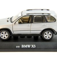 BMW X5 2000 - мащаб 1:43 на Cararama с отваряеми врати моделът е нов в кутийка, снимка 2 - Колекции - 42154869