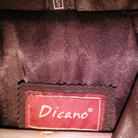 Неупотребявано кожено яке тип сако DICANO, размер S, снимка 3 - Якета - 36232771