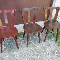 Дървени столове А12 - 3 броя , снимка 3 - Столове - 38435532