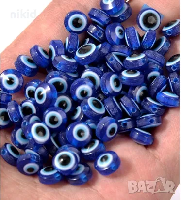 10 бр Окото на Назар мъниста мънисто за гривна гривни ръчна изработка декорация , снимка 1