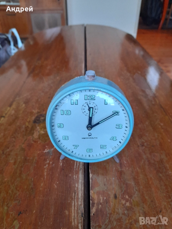 Стар часовник,будилник Mera Poltik #3, снимка 1