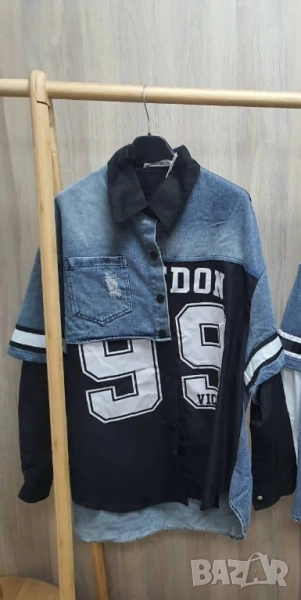 риза/ туника с деним акцент , снимка 1