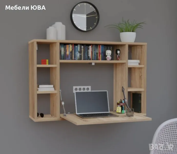 Бюро- етажерка за стена, снимка 1