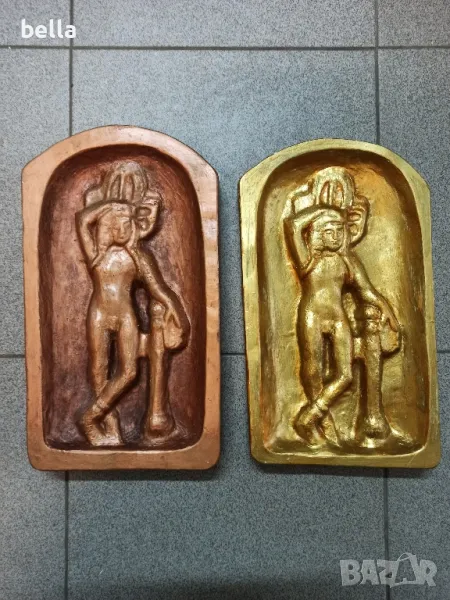 Бог Дионисий -патинирана гипса на художника Красимир Кръстев , снимка 1