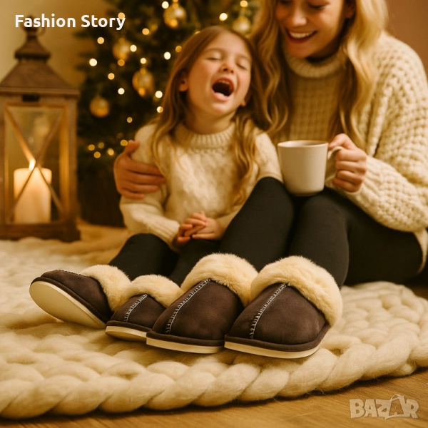 Оригинални Пухкави зимни пантофи SWISS LYX с мемори пяна и гел против умора и мекота !, снимка 1