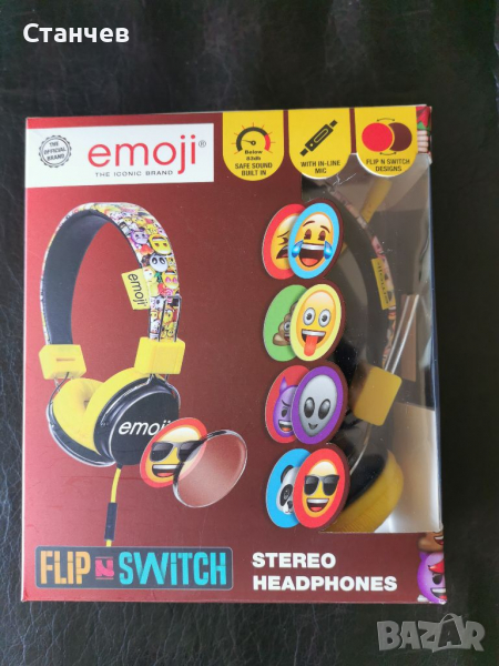 Слушалки Emoji Flip n Switch, снимка 1