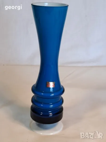 немска стъклена ваза Friedrich, снимка 1