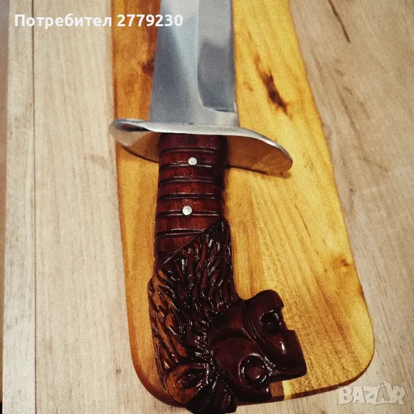 Нож голям за Колекция или сувенир с лъвска глава , снимка 1
