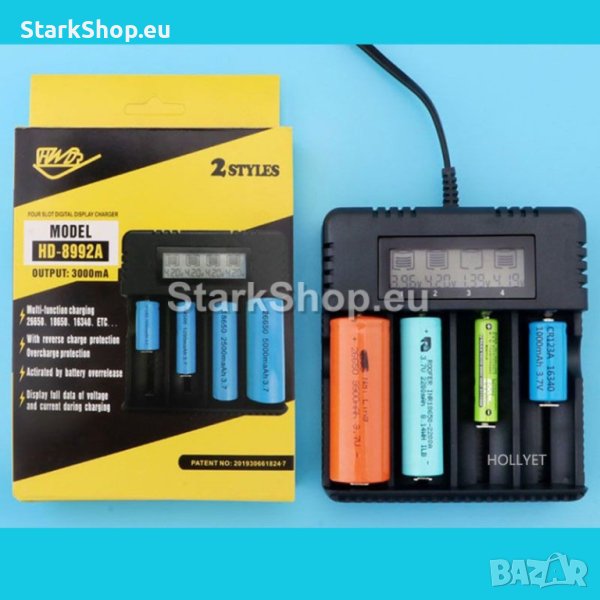 HD-8992A Универално Зарядно За Li-Ion Батерии С Дисплей, снимка 1