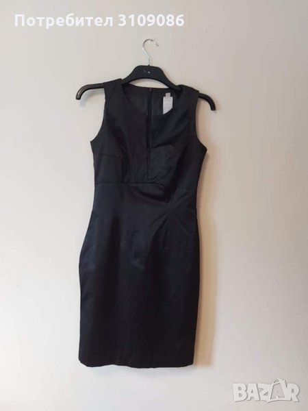 Сатенена рокля Ефреа размер 38, снимка 1
