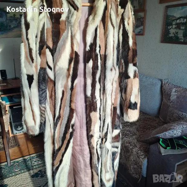 Дамско кожено палто от норки, снимка 1