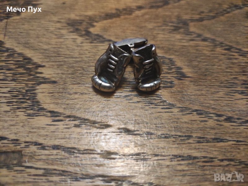 Сребърни ръкавели - боксови ръкавици, снимка 1