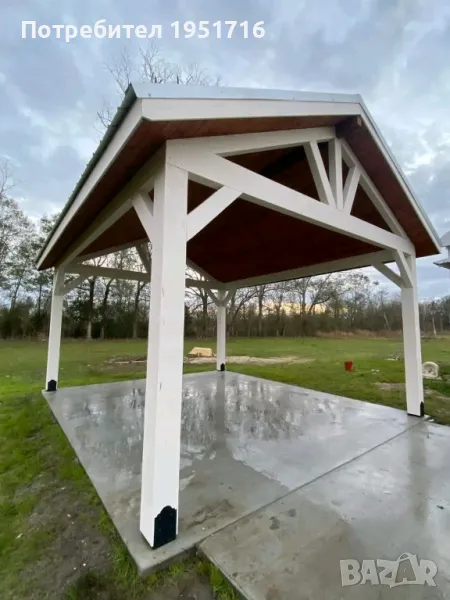 изграждане на дървени навеси , снимка 1