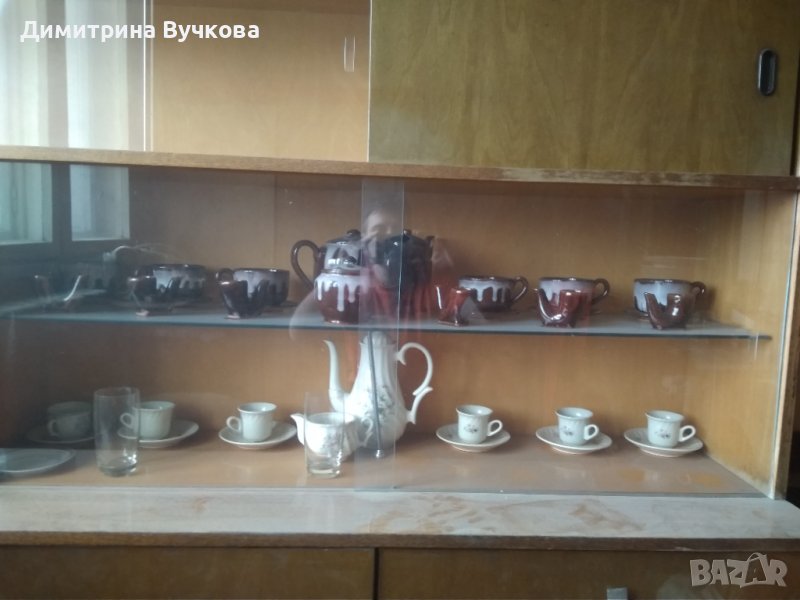 Три комплека порцелан/керамика за чай греяна ракия, снимка 1