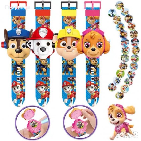 Часовник проектор Пес Патрул,Paw Patrol,Спайдермен и др., снимка 1