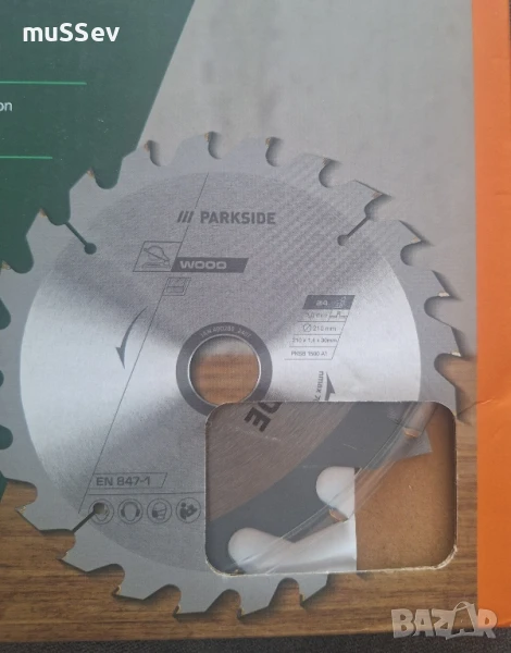 диск за ръчен циркуляр на Парксайд 24 зъба 210мм , снимка 1