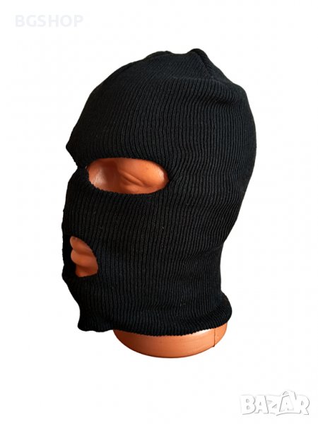 Балаклава зимна шапка очи - уста - Черна, снимка 1