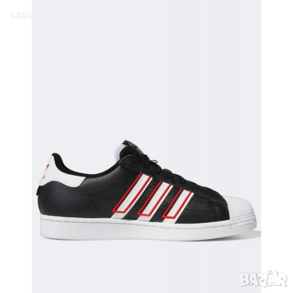 Мъжки спортни обувки ADIDAS Originals Superstar Shoes Black/Red, снимка 1