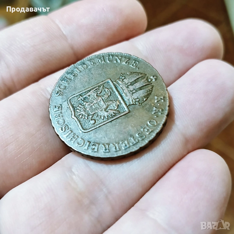 1 кройцер 1816 г., Хабсбургска империя (Австрия), снимка 1