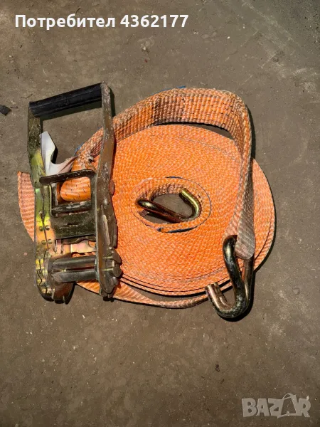 Колан за укрепване на товар 12м 5тона почти нови, снимка 1