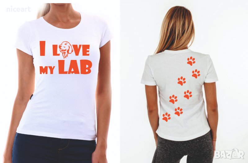 Тениска за любители на кучета лабрадор, снимка 1