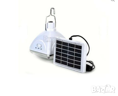 Соларна 20 LED лампа с вграден акумулатор, снимка 1
