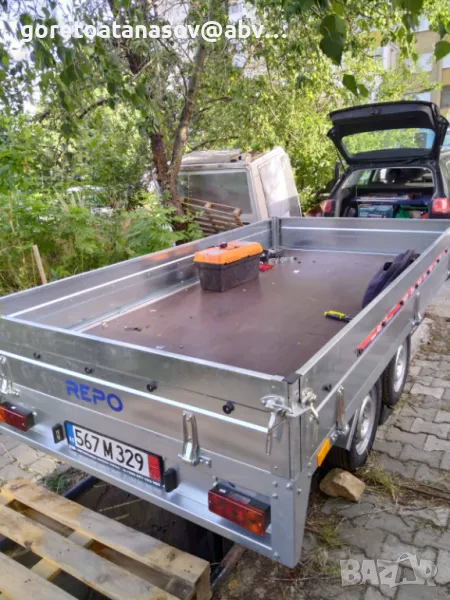 Туристическо ремарке под наем, платформа под наем, бус под наем София, хамали София , снимка 1