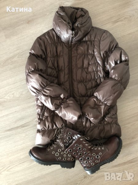 НОВО Yessica яке с пух+боти , снимка 1