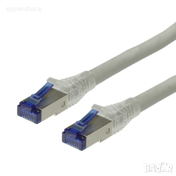 Кабел за Лан мрежа 70м Двойно екраниран Roline 21.15.0873 S/FTP Patch кабел Cat.6a Сив, снимка 1