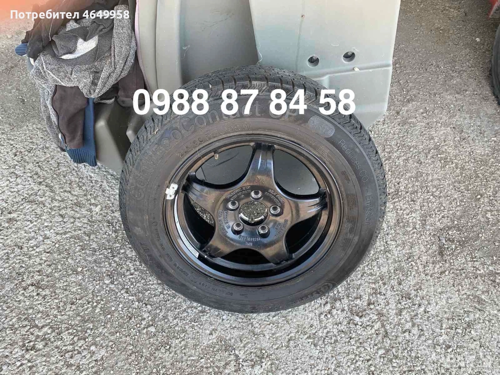 Продавам резервна гума тип патерица за Мерцедес S класа +крик и оригинални инструменти, снимка 1