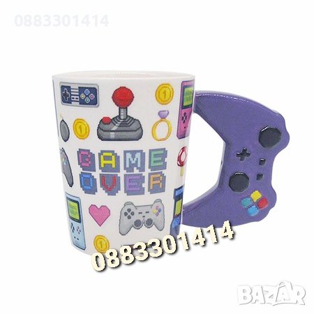 3D чаша Game Over с джойстик , снимка 1