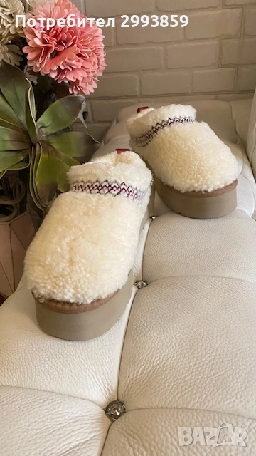 UGG BRAID *HERITAGE NATURAL SLIPPERS обувки UGG Tazz*36/41, снимка 1