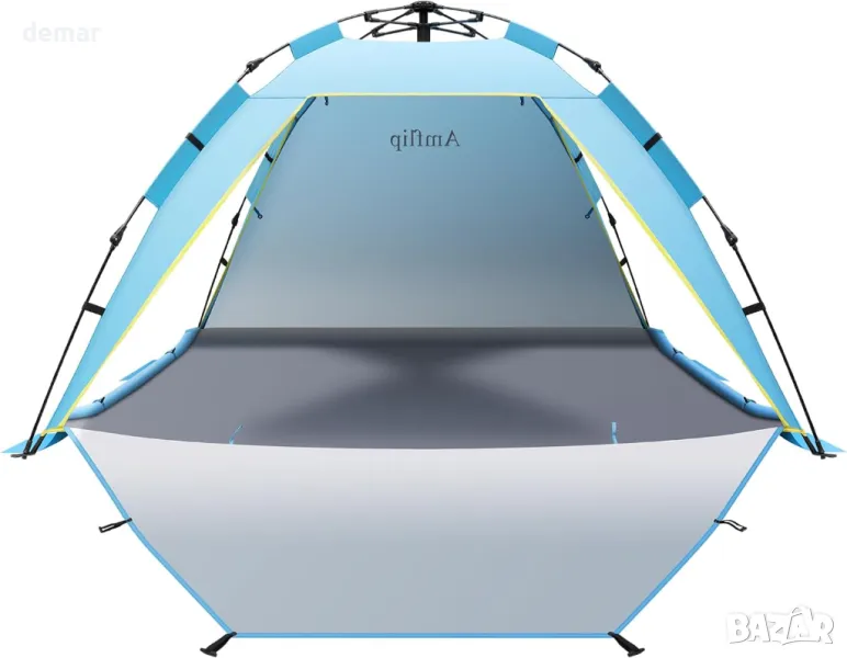 Автоматична плажна палатка с незабавно разгъване за 3-4 души, снимка 1