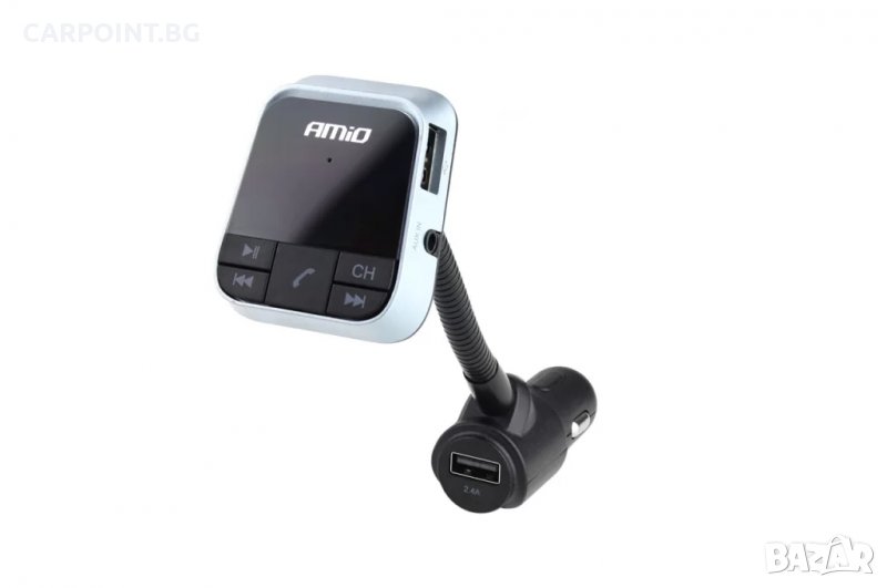 FM ТРАНСМИТЕР ВТ-03 AMIO ,ФУНКЦИЯ 2.4A ЗАРЯДНО УСТРОЙСТВО 1БР., снимка 1