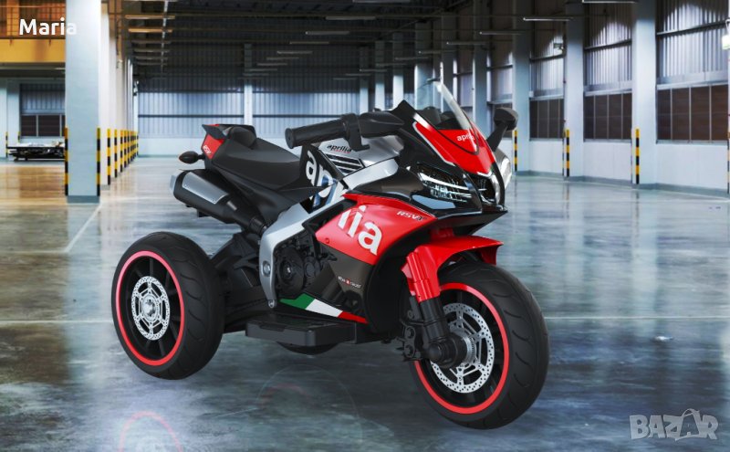 Акумулаторен МОТОР 12V меки гуми с Кожена седалка, снимка 1