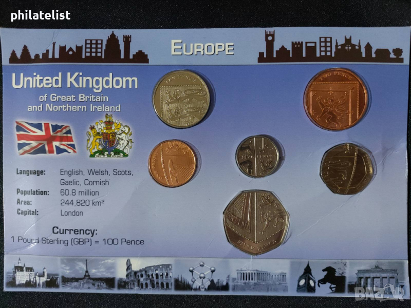 Комплектен сет - Великобритания 2008 , 6 монети , снимка 1