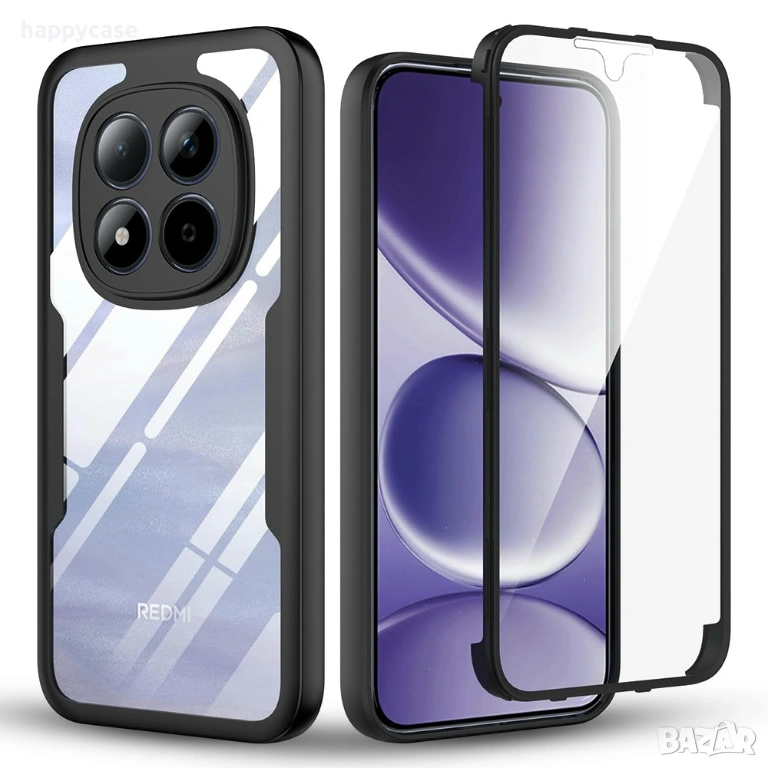 Xiaomi Redmi Note 15 Pro 5G / FLEXI 360° Кейс калъф с протектор, снимка 1