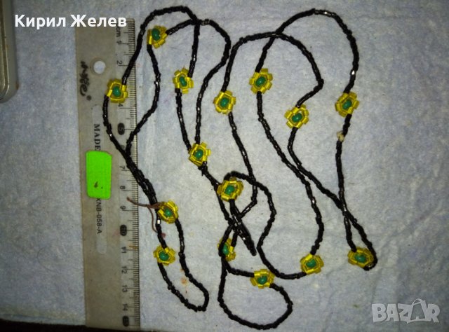 НЕЖНА МЪНИСТЕНА ФЛОРАЛНА ОГЪРЛИЦА КОЛИЕ РЪЧНА ФЕШЪН АРТ ИЗРАБОТКА 26566, снимка 6 - Колиета, медальони, синджири - 42082363