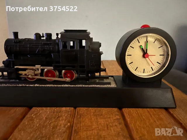 Стар аналогов часовник с влак, снимка 6 - Колекции - 48561272