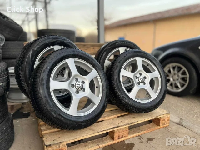 Джанти 16 5х100 със зимни гуми Barum – Golf 4, Bora, Octavia 5x100, снимка 4 - Гуми и джанти - 53818365