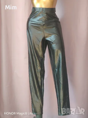 3XL Черен кожен, еластичен клин 