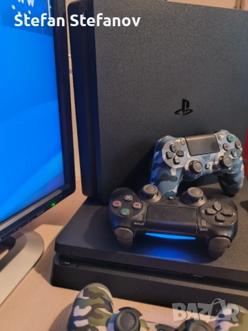 С ГАРАНЦИЯ 1Г PS4 Slim GoldHEN хакнат SW 9.60 с над 20 игри PlayStation 4 PS 4 750 GB профилактиран , снимка 4 - PlayStation конзоли - 53486229